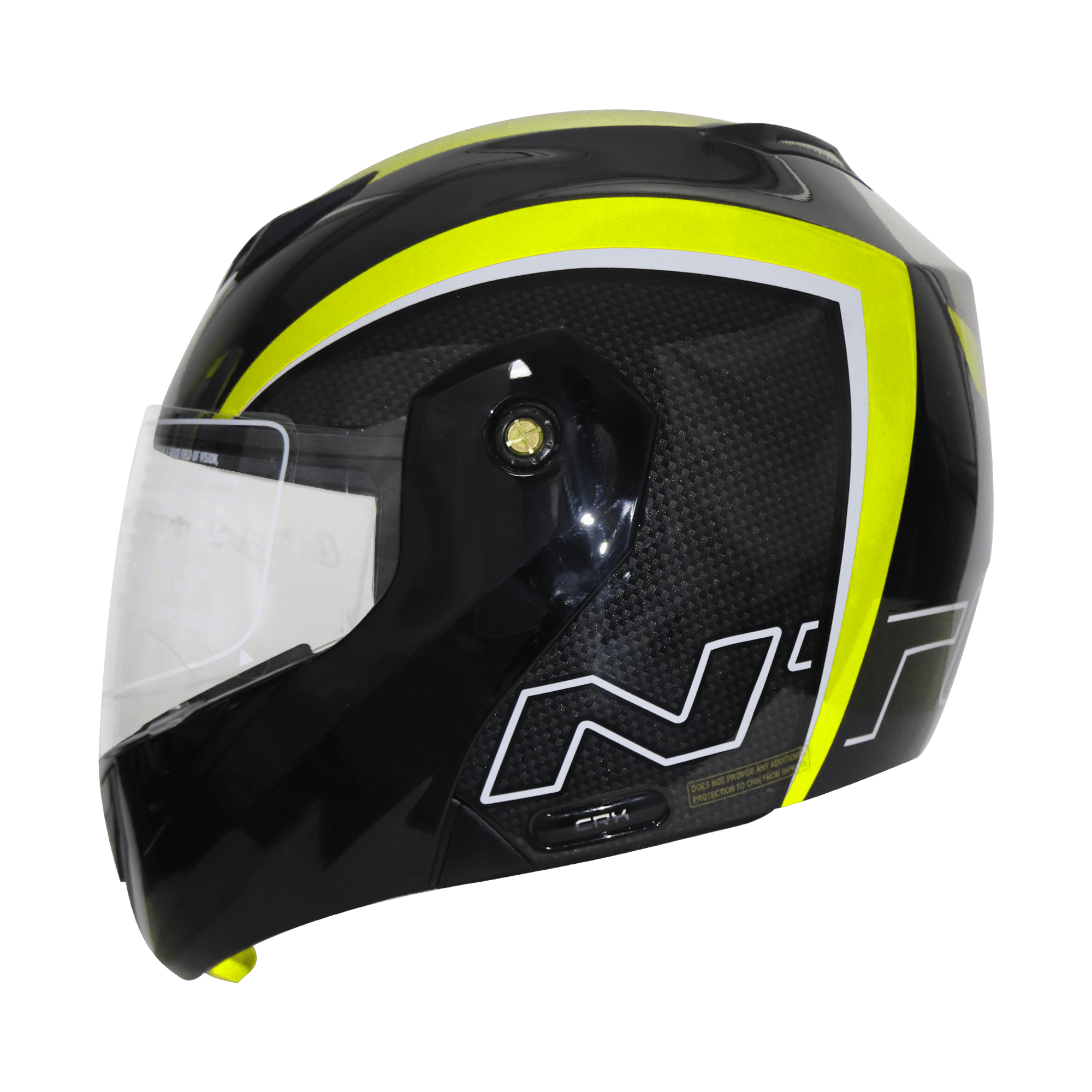 TVS Ntorq Flip-up Helmet, Color: Neon & Black - ISI Certified